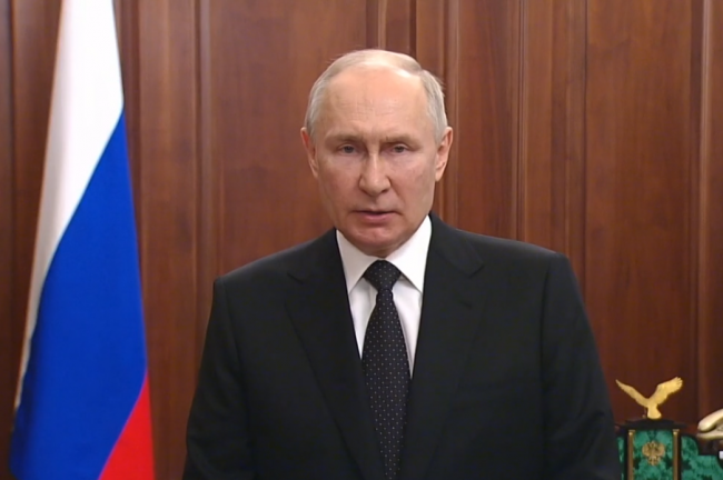 Обращение президента Владимира Путина к россиянам в связи с событиями вокруг ЧВК «Вагнер»