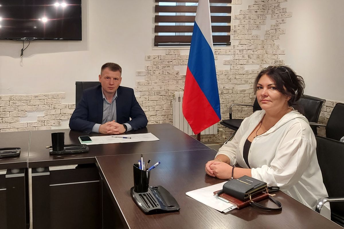 Александр Головин встретился с директором АНО «Вместе» Еленой Рябищук