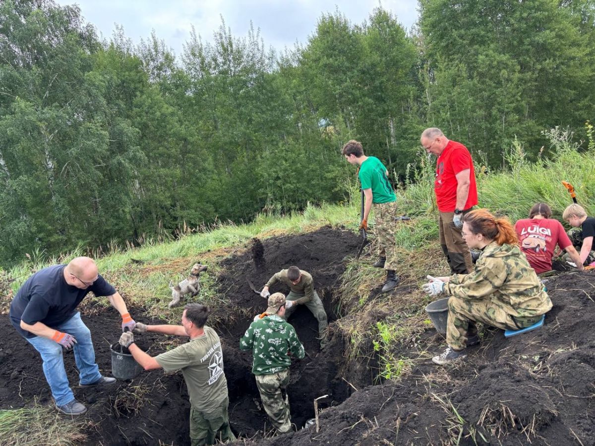 В Тепло-Огаревском районе идет подъем останков бойцов Красной армии