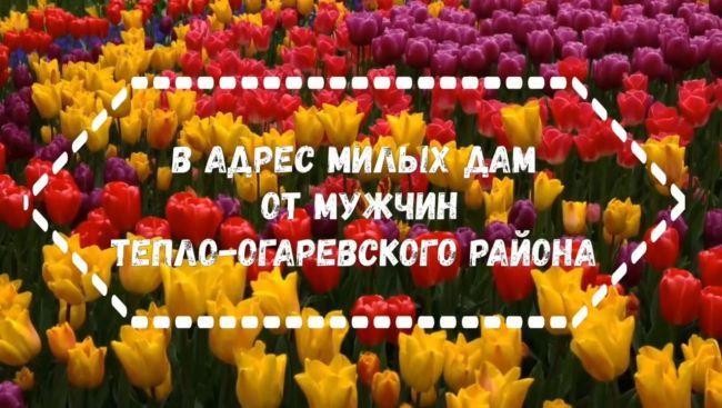 В адрес милых дам от мужчин Тепло-Огаревского района (видео)