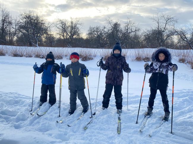 Покровские школьники выходят на лыжню