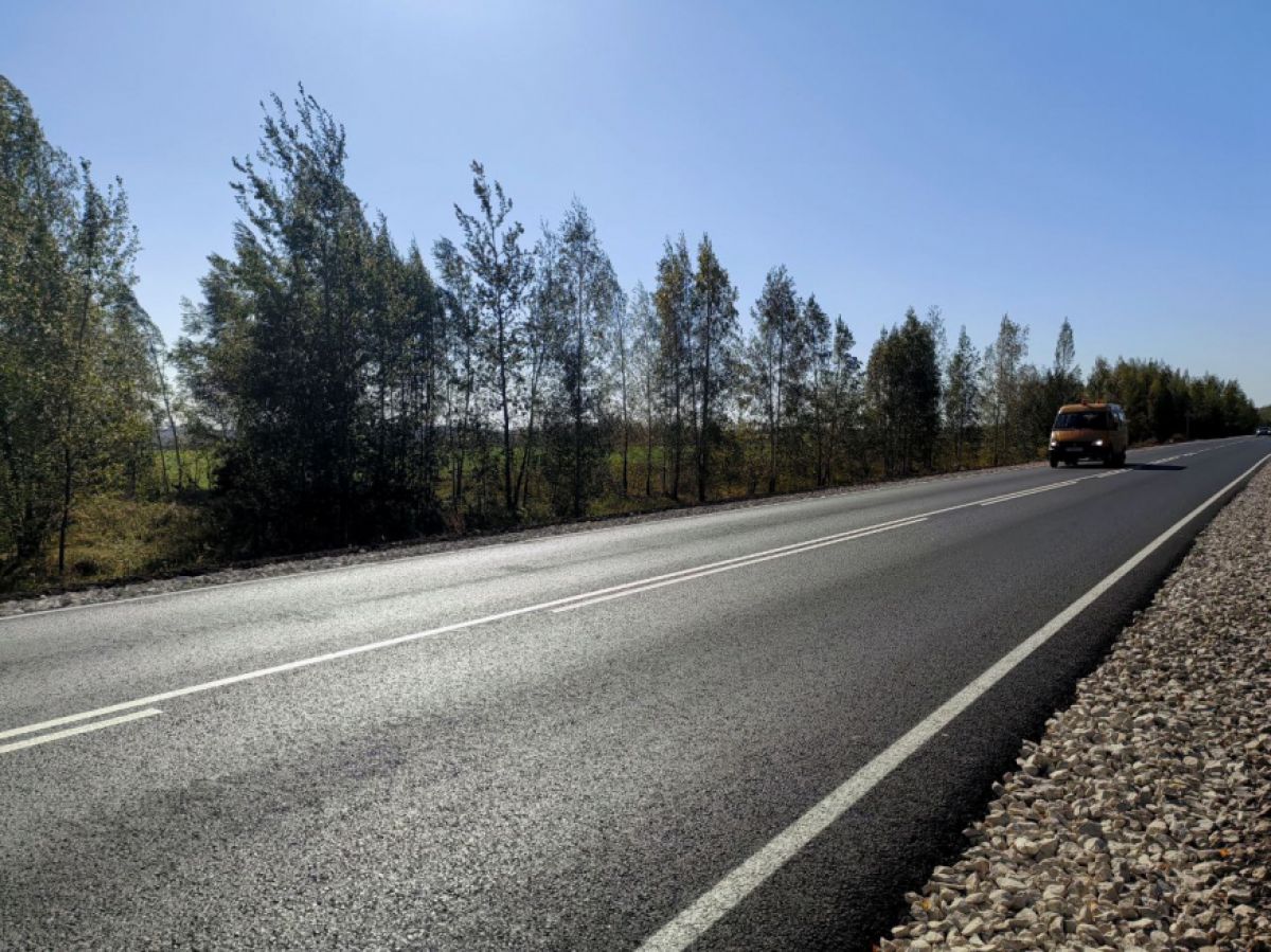 В Тульской области отремонтировали 18 км дорог, входящих в опорную сеть региона
