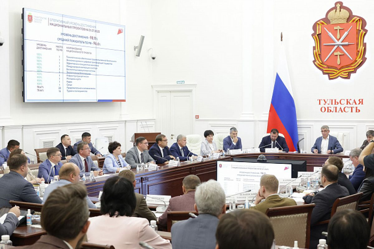 В Тульской области продолжается реализация 12 национальных проектов