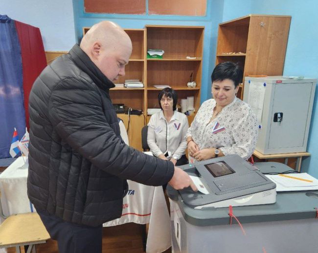Участие в голосовании на выборах Президента РФ принял Андрей Мазов