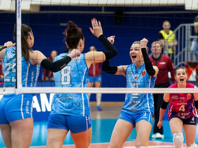 В «Тула-Арене» состоялся матч 21-го тура чемпионата России по волейболу среди женских команд Суперлиги