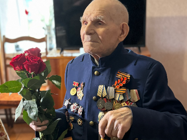 Ветерану Великой Отечественной войны Михаилу Рыбкину исполнилось 107 лет