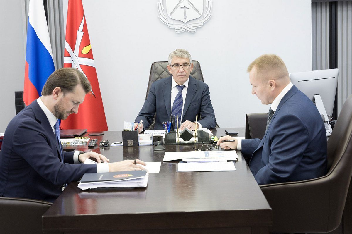 Дмитрий Миляев провел рабочую встречу с руководителем Корпорации развития Тульской области
