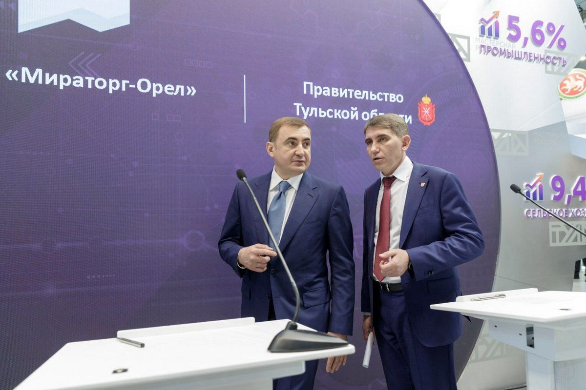 Дмитрий Миляев поздравил с Днем рождения Почетного гражданина Тульской области Алексея Дюмина
