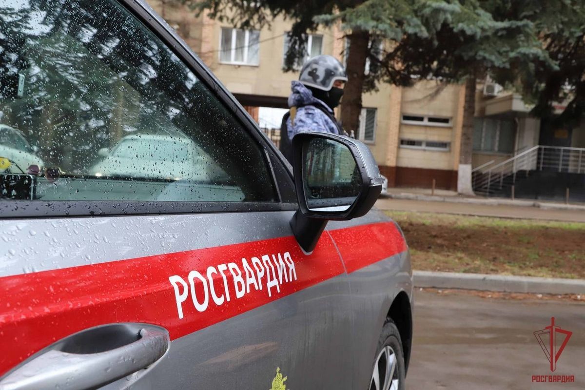 Сотрудники Росгвардии задержали вооруженного злоумышленника в Новомосковске