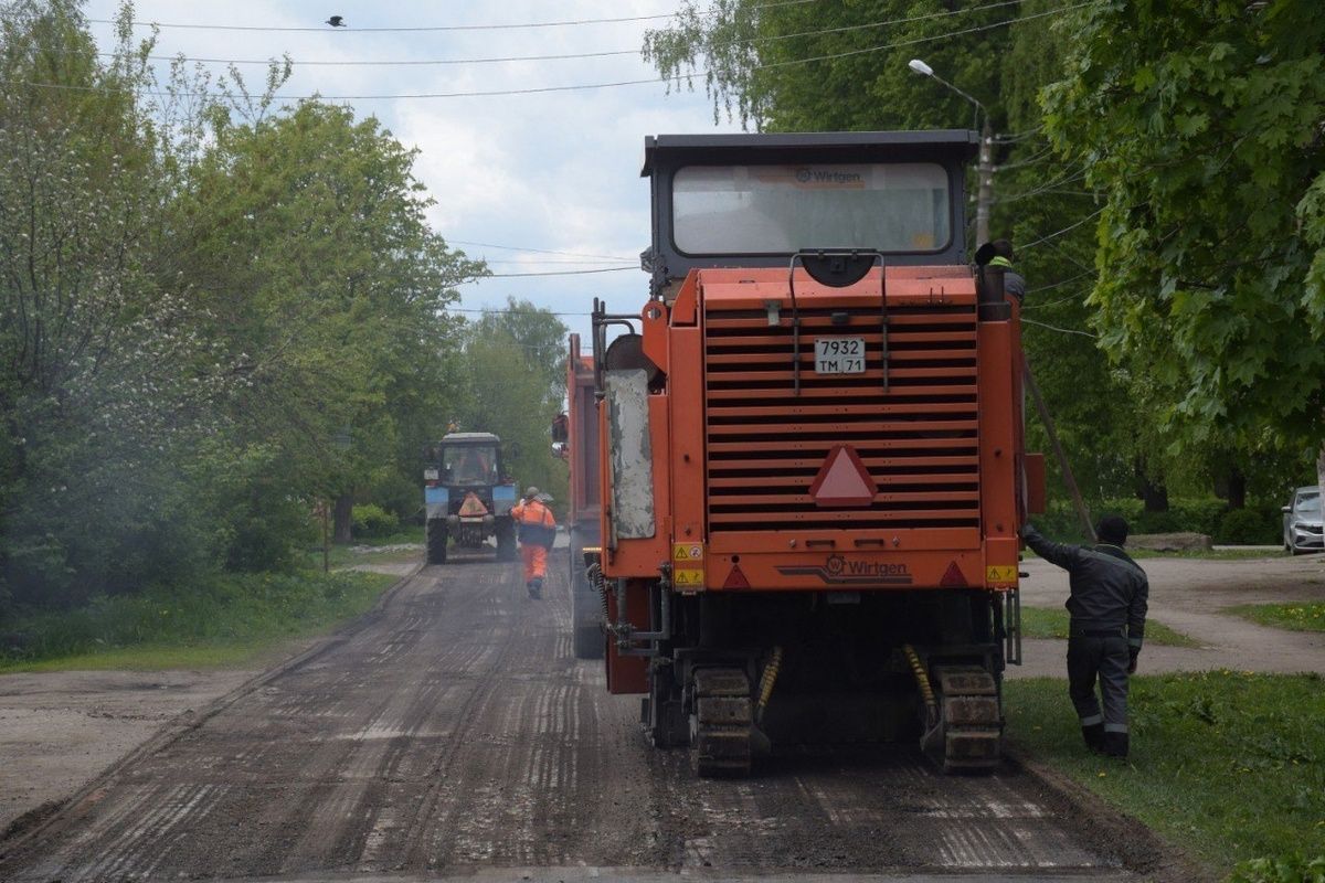 В Узловском районе проходит ямочный ремонт