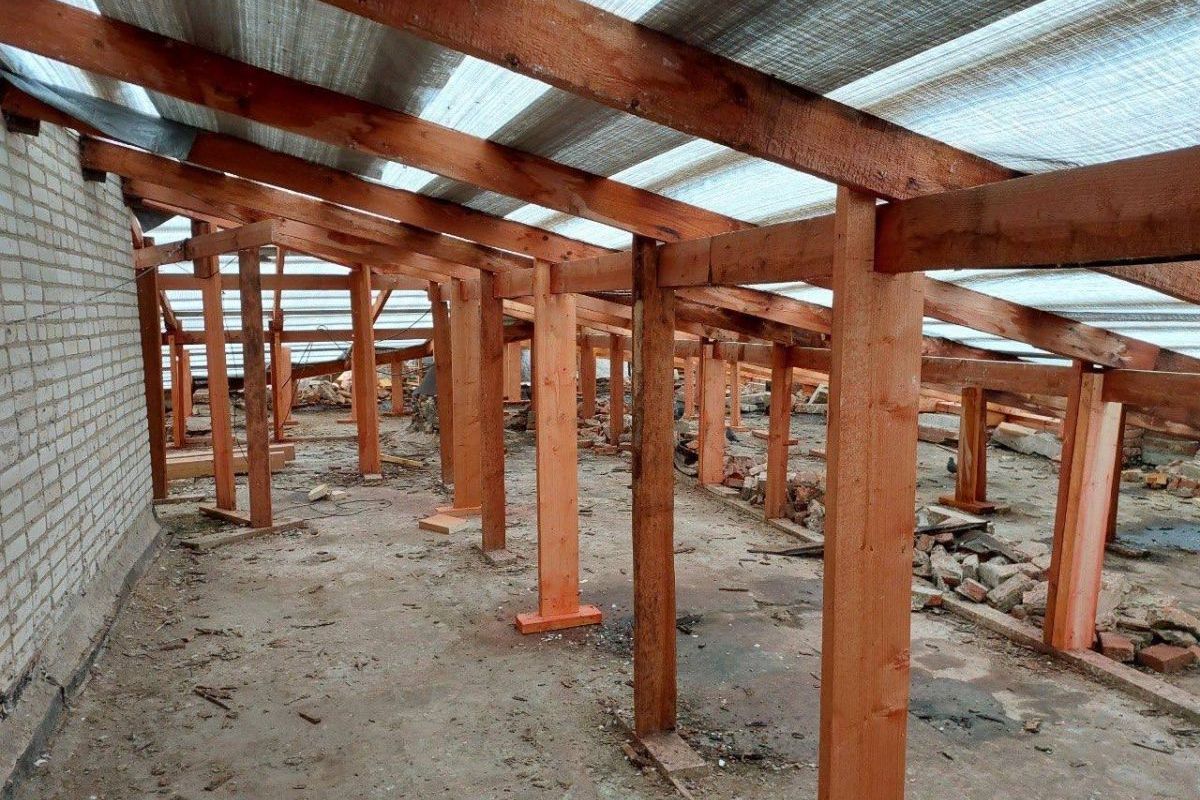 В поселке Волово сейчас ведется капремонт районного ДК