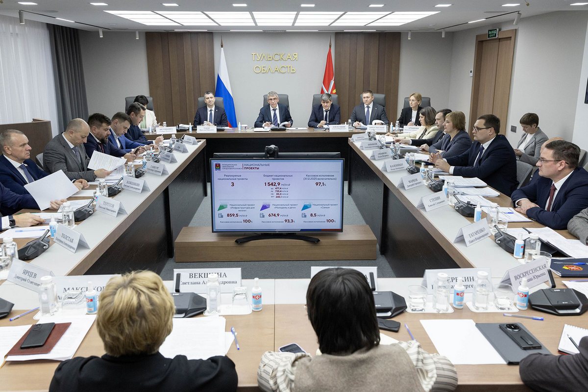 Дмитрий Миляев обсудил с главами муниципалитетов реализацию нацпроектов в Тульской области