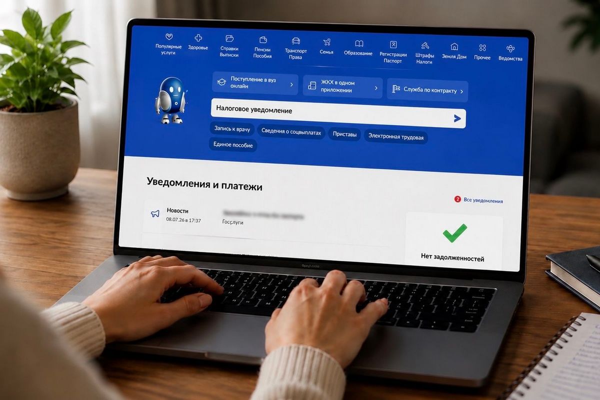 Как изменится порядок направления налоговых уведомлений через Госуслуги