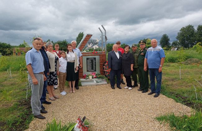 В Плавском районе открыли обелиск памяти погибшим в годы Великой Отечественной войны