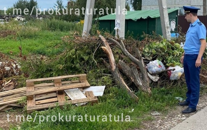В Заокском районе прокуратура выявила несанкционированные свалки
