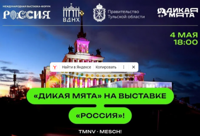 «Дикая Мята» едет на выставку «Россия»