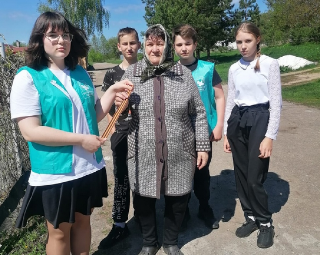 Баскаковские школьники стали участниками акции «Георгиевская ленточка»