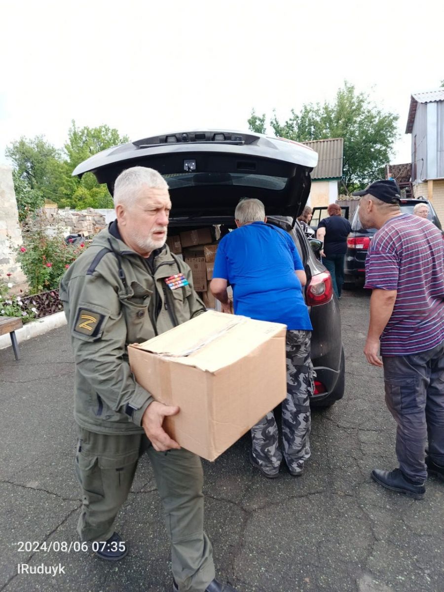 Алексинские ветераны боевых действий доставили очередной гуманитарный груз в Донбасс