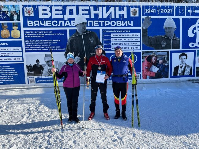 Воловчане приняли участие в Лыжне России-2024