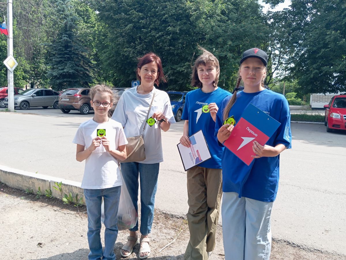 В Воловском районе прошла акция «Будь в Движении! Соблюдай ПДД!» с Первыми