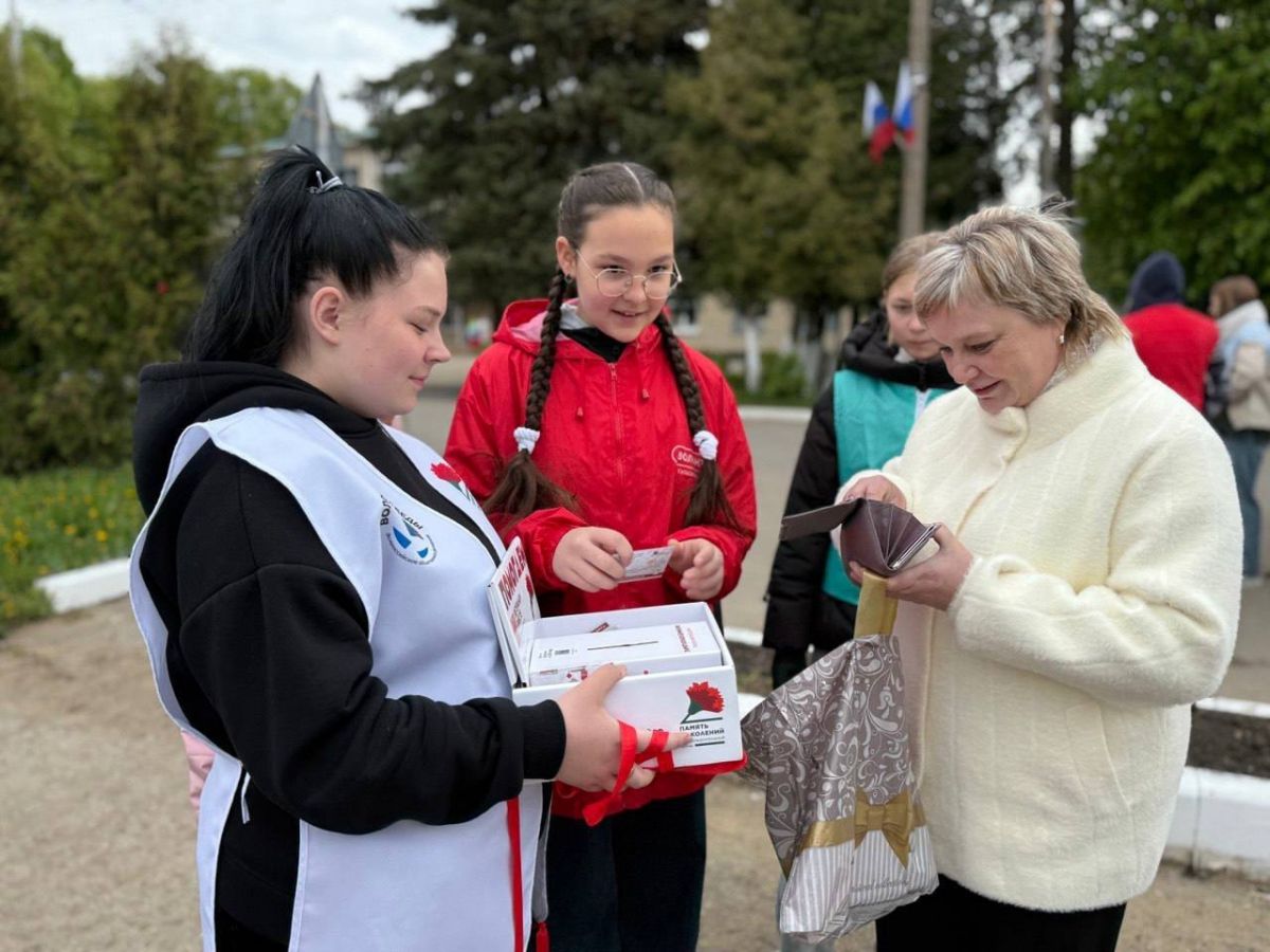 Ежегодная акция Красная гвоздика в поселке Волово