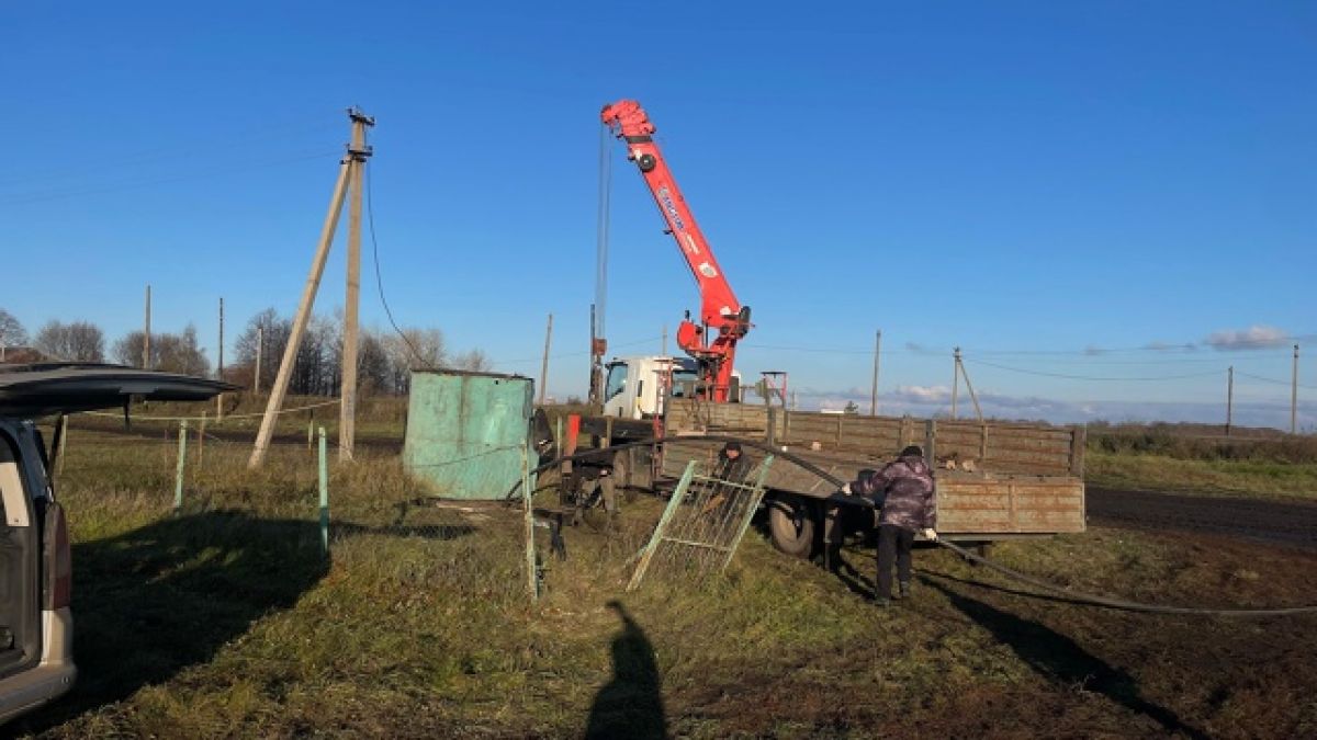 Замена глубинного насоса в деревне Турдей