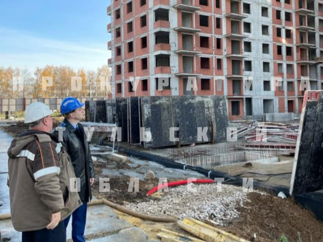 Прокурор Центрального района г. Тулы проверил строительство многоквартирных домов