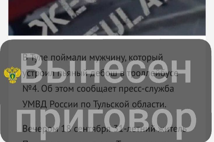 Жителя Тулы приговорили к исправительным работам за погром в троллейбусе и угрозу пассажирам Жителя Тулы приговорили к исправительным работам за погром в троллейбусе и угрозу пассажирам