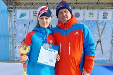 Наша земляка Титова Анастасия стала серебряным призёром Лыжни Веденина-2024