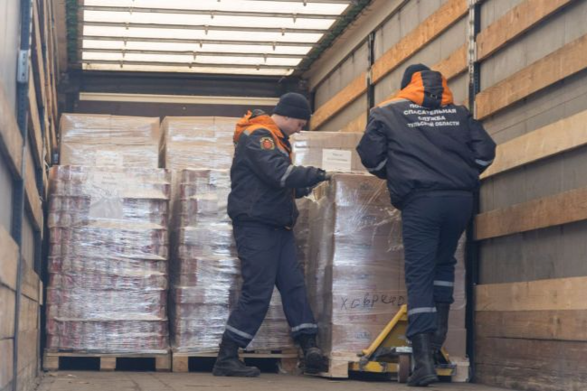Гуманитарная помощь из Тульской области направляется в Оренбург