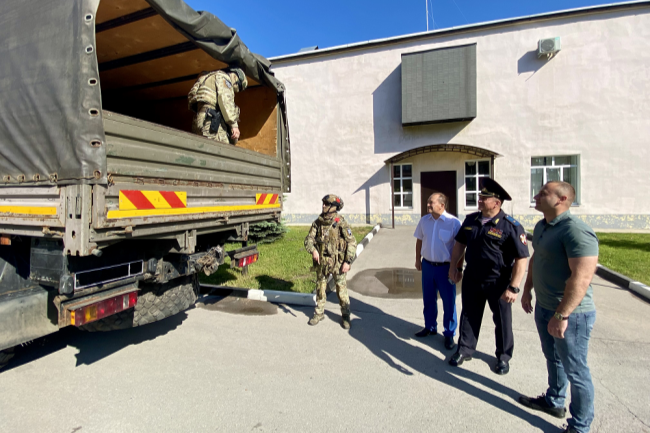 Тульский охранный союз и Управление Росгвардии по Тульской области отправили гуманитарный груз в зону СВО
