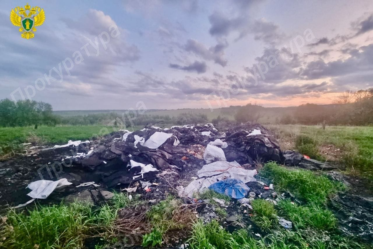 В Киреевском районе выявлена несанкционированная свалка строительных отходов