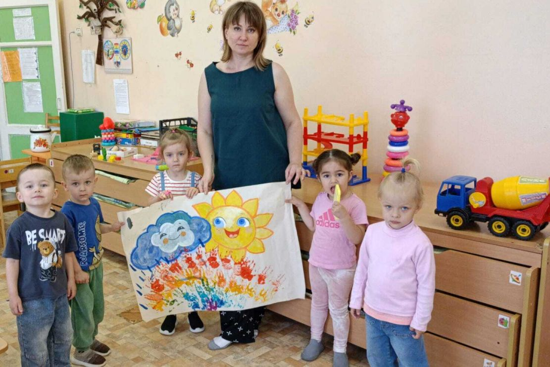 Радуга-дуга ясногорских дошколят заряжает позитивом