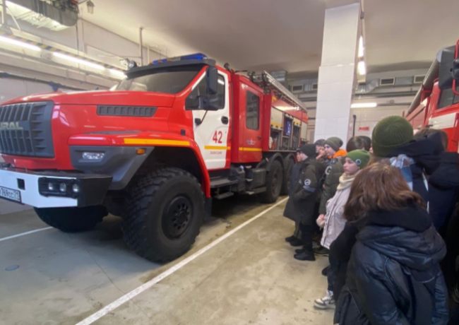 Заокские школьники посетили Пожарно-Спасательную Часть