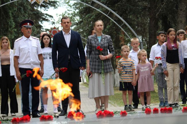 Заокчане почтили минутой памяти героев Великой Отечественной Войны