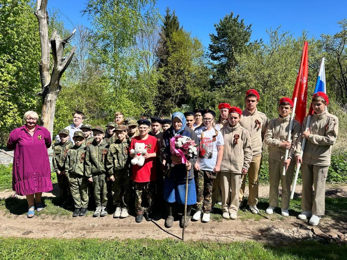 Заокчане провели парад под окном труженицы тыла
