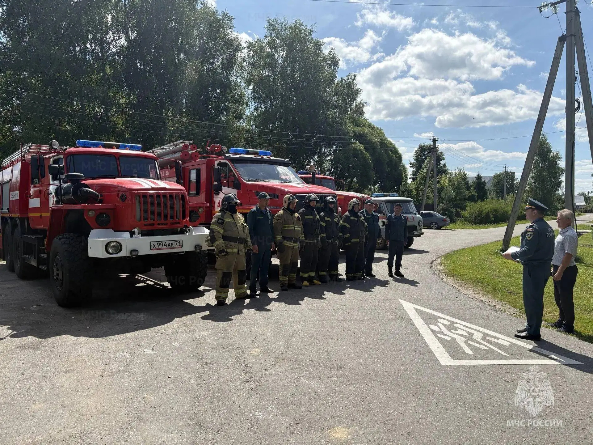 В Заокской школе для обучающихся с ОВЗ прошли тренировочные учения по пожарной безопасности