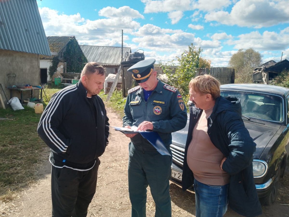 В Чернском районе проводится профилактическая работа по пожарной безопасности